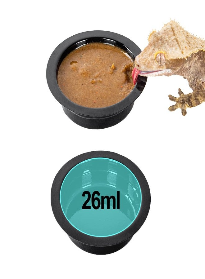 WACOOL Magnetic Reptile Ledge, Acrylic Gecko Feeding Ledge with 6PCS Cups, Reptile Food Water Feeder Dish for Geckos Iguana Chameleon Pets (Cups) - Image 3